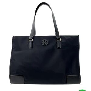 Tory Burch Ella Nylon Black Tote